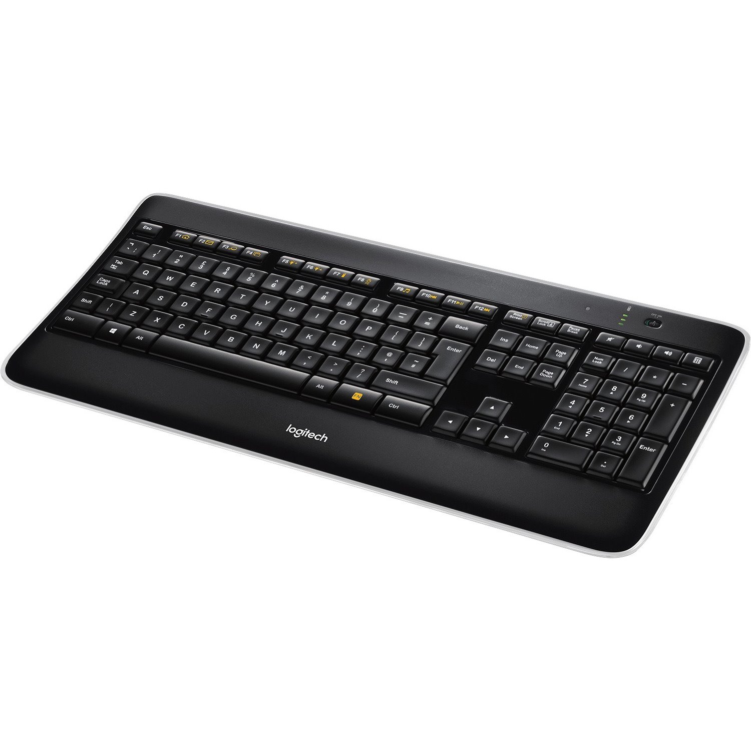 Logitech K800 Keyboard - Wireless Connectivity - USB Interface - Belgian - AZERTY Layout