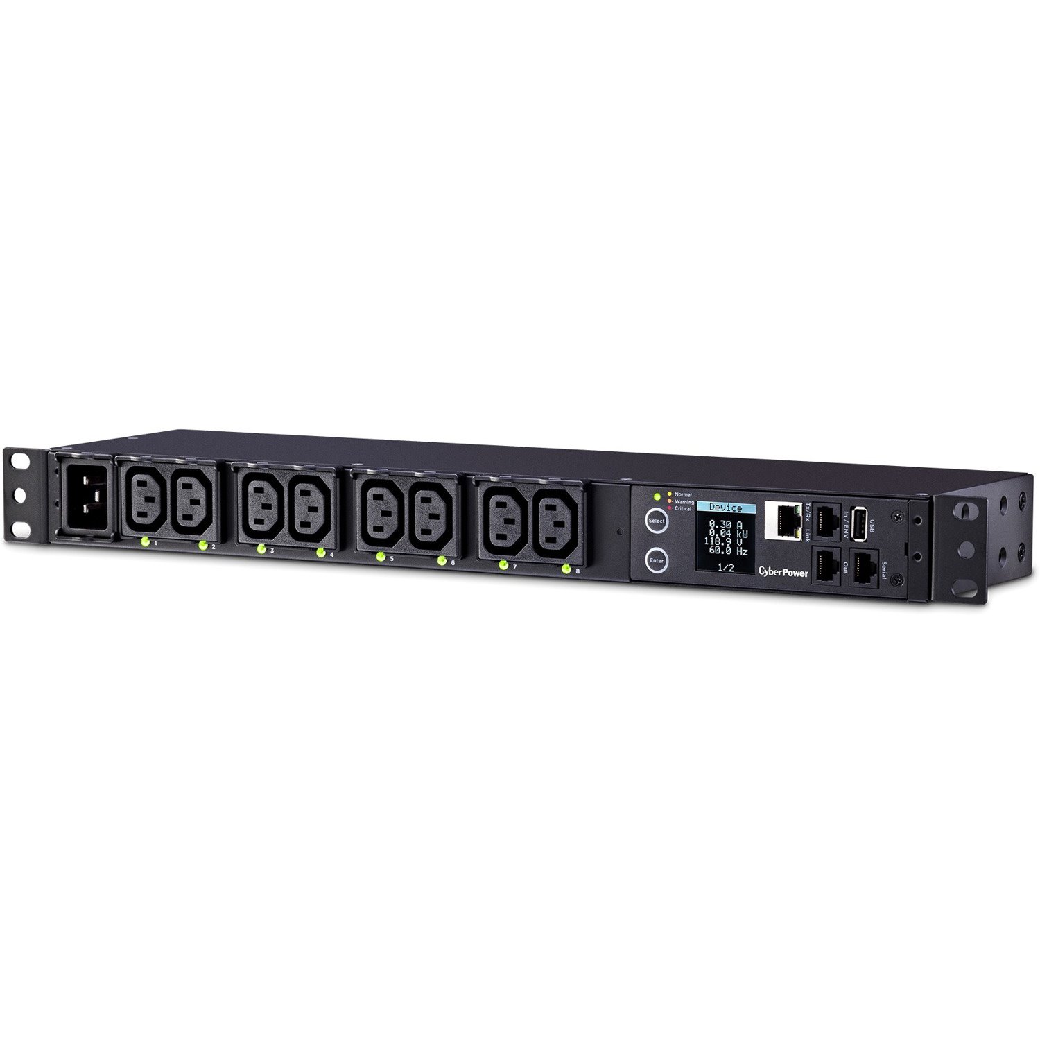 CyberPower PDU81006 100 - 120 VAC 20A Switched Metered-by-Outlet PDU