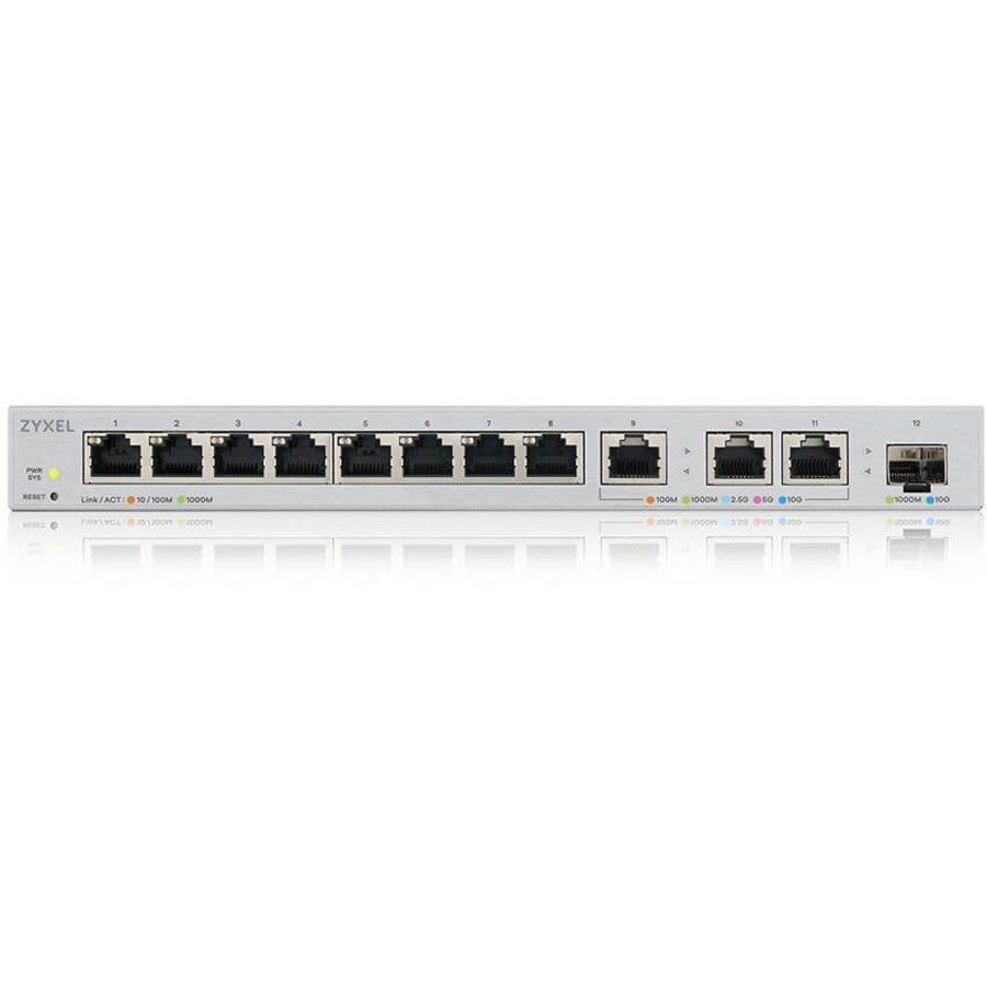 ZYXEL 12-Port Web-Managed Multi-Gigabit Switch Includes 3-Port 10G and 1-Port 10G SFP+