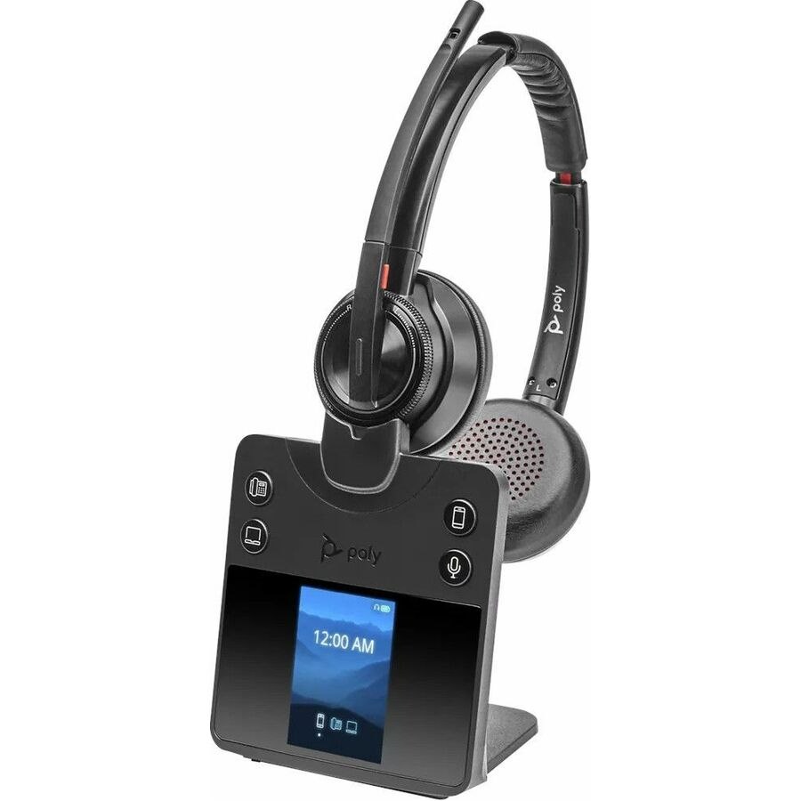 Poly Savi 8400 Office 8420 Wireless Over-the-head Stereo Headset - Black