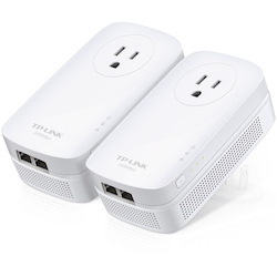 TP-Link TL-PA9020P KIT - AV2000 2-Port Gigabit Passthrough Powerline Starter Kit