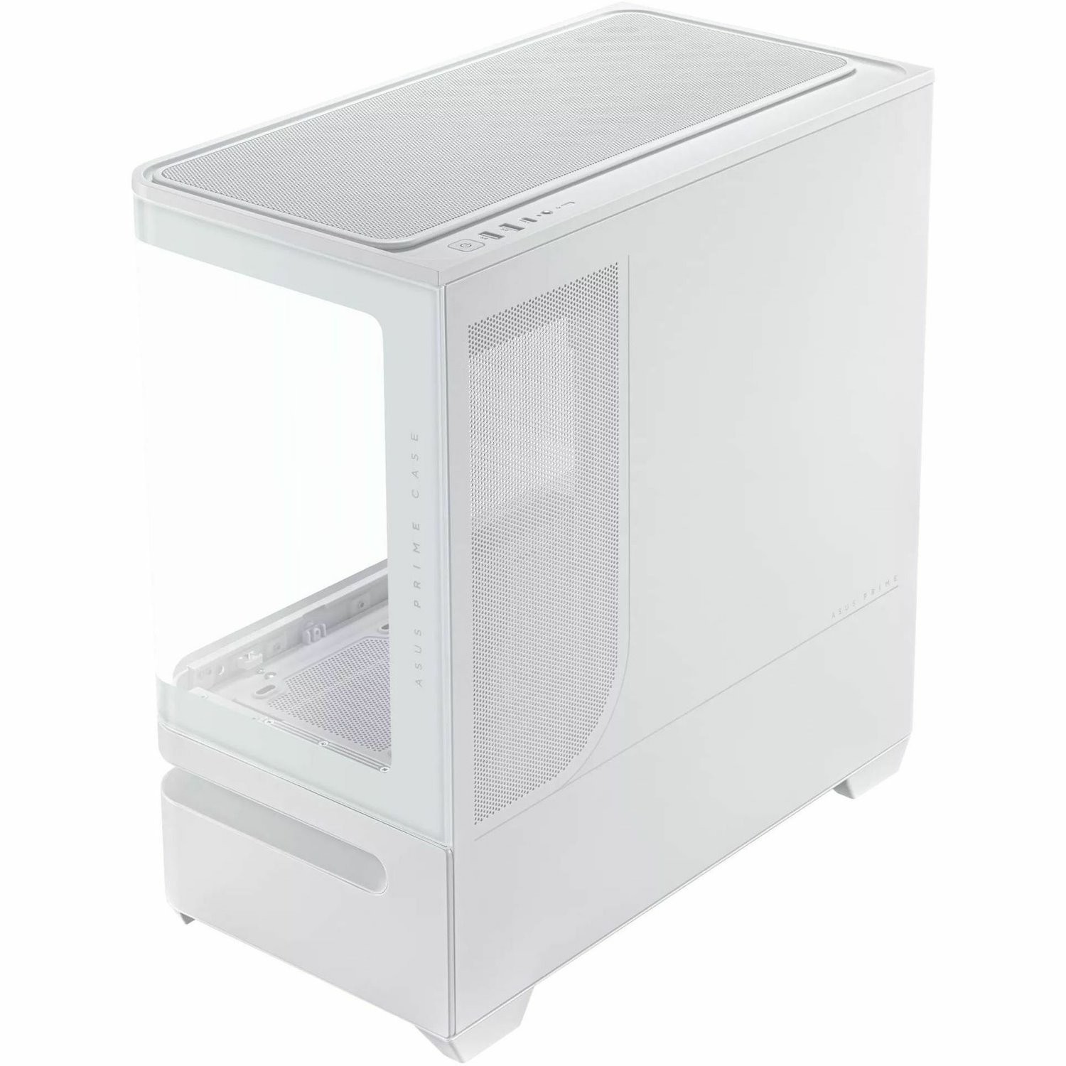 Asus Prime ASUS Prime AP202 Computer Case - Micro ATX, Mini ITX Motherboard Supported - Micro Tower - Tempered Glass - White