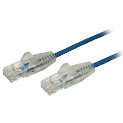 StarTech.com 1.5 m CAT6 Cable - Slim CAT6 Patch Cord - Blue - Snagless RJ45 Connectors - Gigabit Ethernet Cable - 28 AWG (N6PAT150CMBLS)