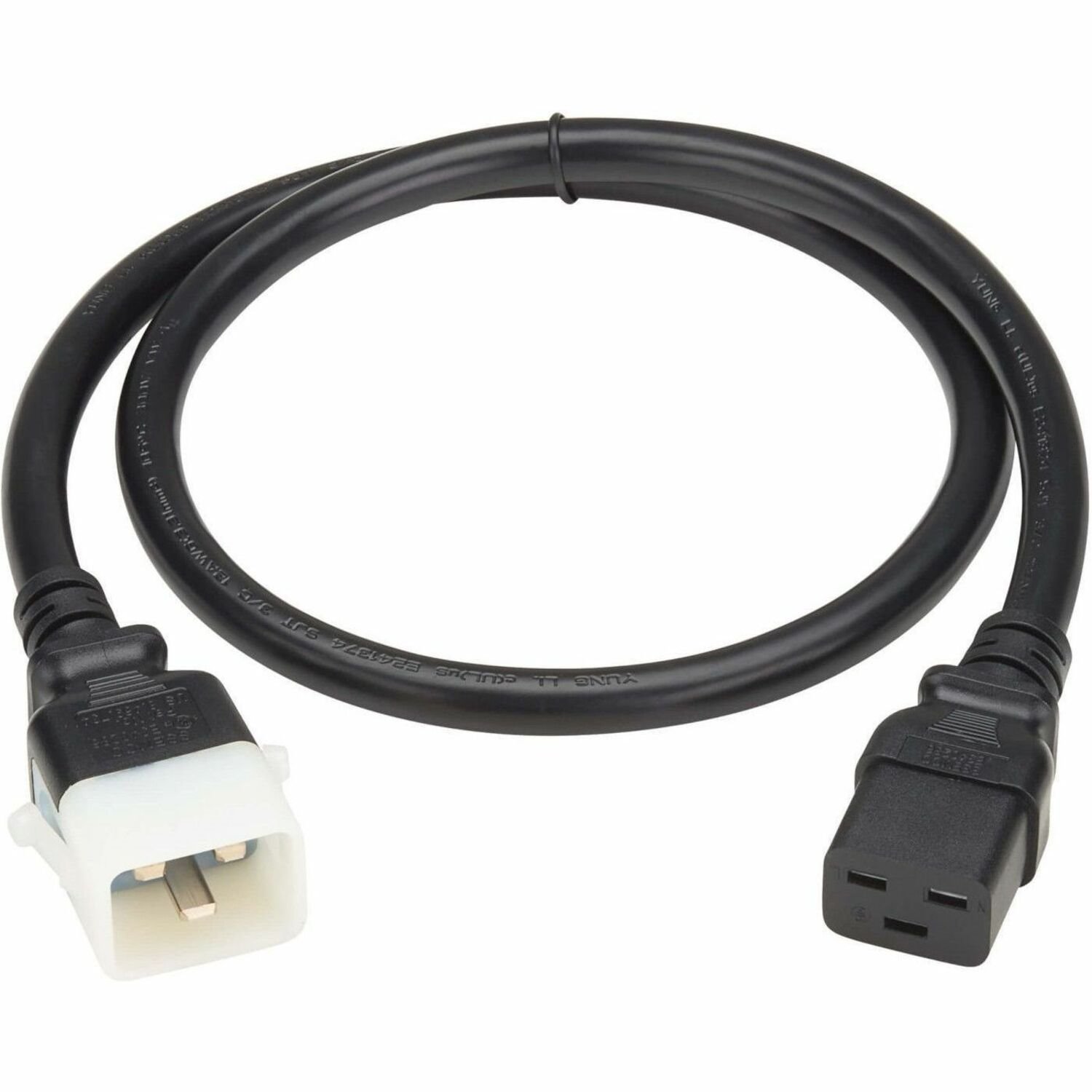 Eaton Tripp Lite Series PDU Power Cords, C19 to P-Lock C20 - Heavy-Duty, 20A, 250V, 12 AWG, 4 ft. (1.2 m), Black, 6 Pack