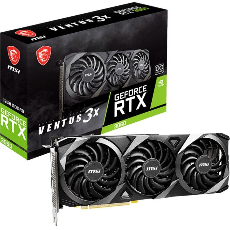 MSI NVIDIA GeForce RTX 3060 Graphic Card - 12 GB GDDR6