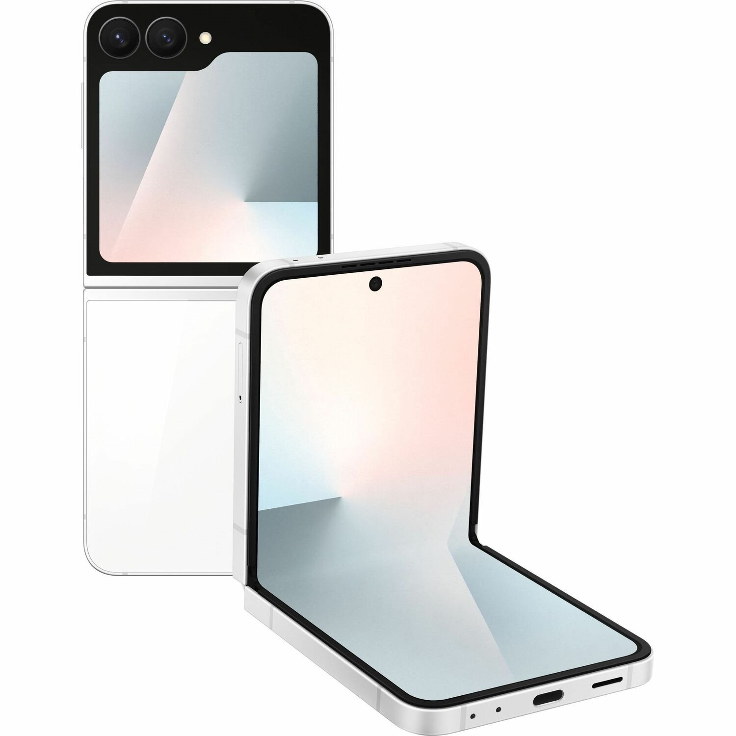 Samsung Galaxy Z Flip7 FE SM-F761B 256 GB Smartphone - 17 cm (6.7") Flexible Folding Screen Dynamic AMOLED 2X Full HD Plus 2640 x 1080 - Deca-core (Cortex X4Single-core (1 Core) 3.20 GHz + Cortex A720 Dual-core (2 Core) 2.90 GHz + Cortex A720 Triple-core (3 Core) 2.60 GHz + Cortex A520 Quad-Core (4 Core) 1.95 GHz) - 8 GB RAM - Android 16 - 5G - White