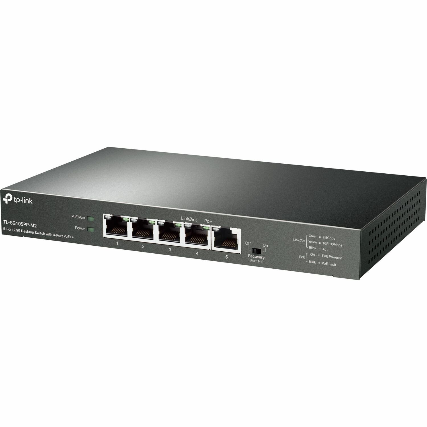 TP-Link TL-SG105PP-M2 5.0 Ports Ethernet Switch - 2.5 Gigabit Ethernet - 2.5GBase-T