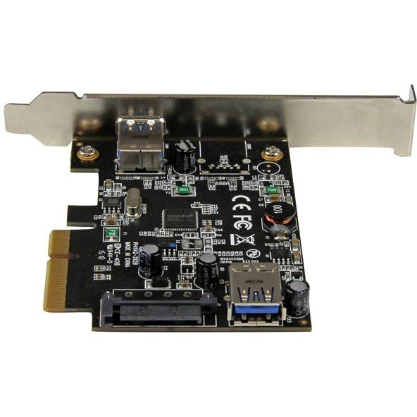 StarTech.com 2 Port USB 3.1 (10Gbps) Card - USB-A 1x External 1x Internal - PCIe USB 3.1 Card with Type-A - PCI Express - Supports UASP