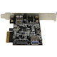 StarTech.com 2 Port USB 3.1 (10Gbps) Card - USB-A 1x External 1x Internal - PCIe USB 3.1 Card with Type-A - PCI Express - Supports UASP