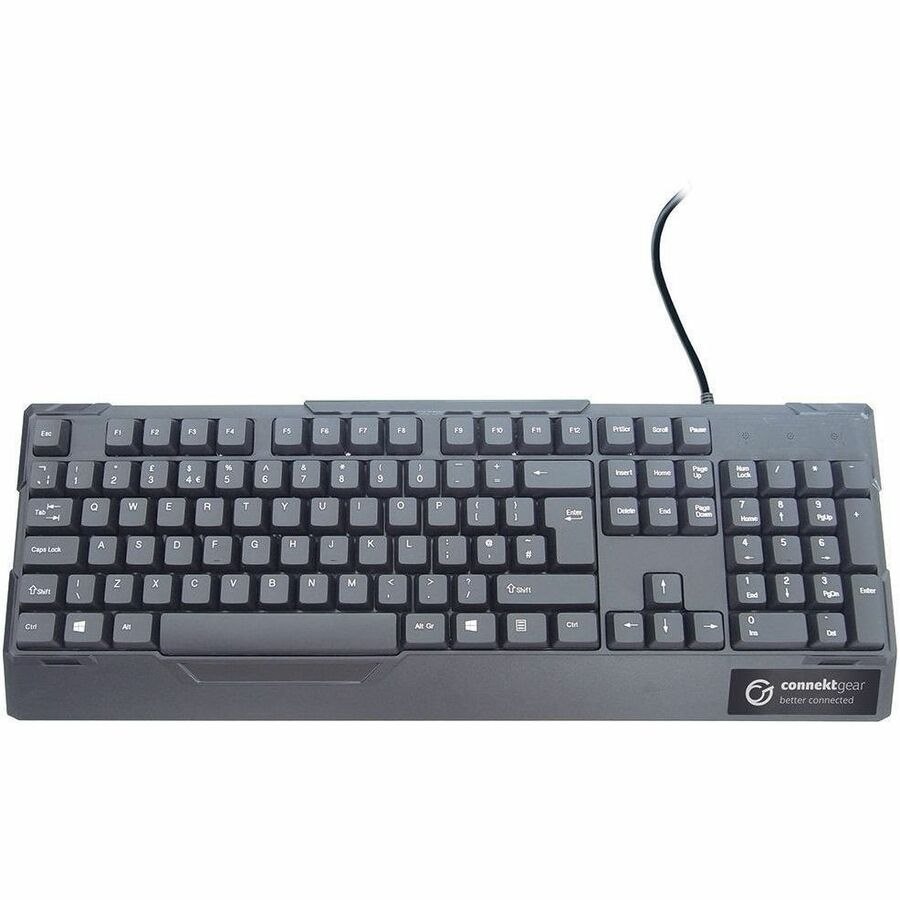 ConnektGear KB232 Keyboard - Cable Connectivity - USB 2.0 Interface - English (UK) - Black