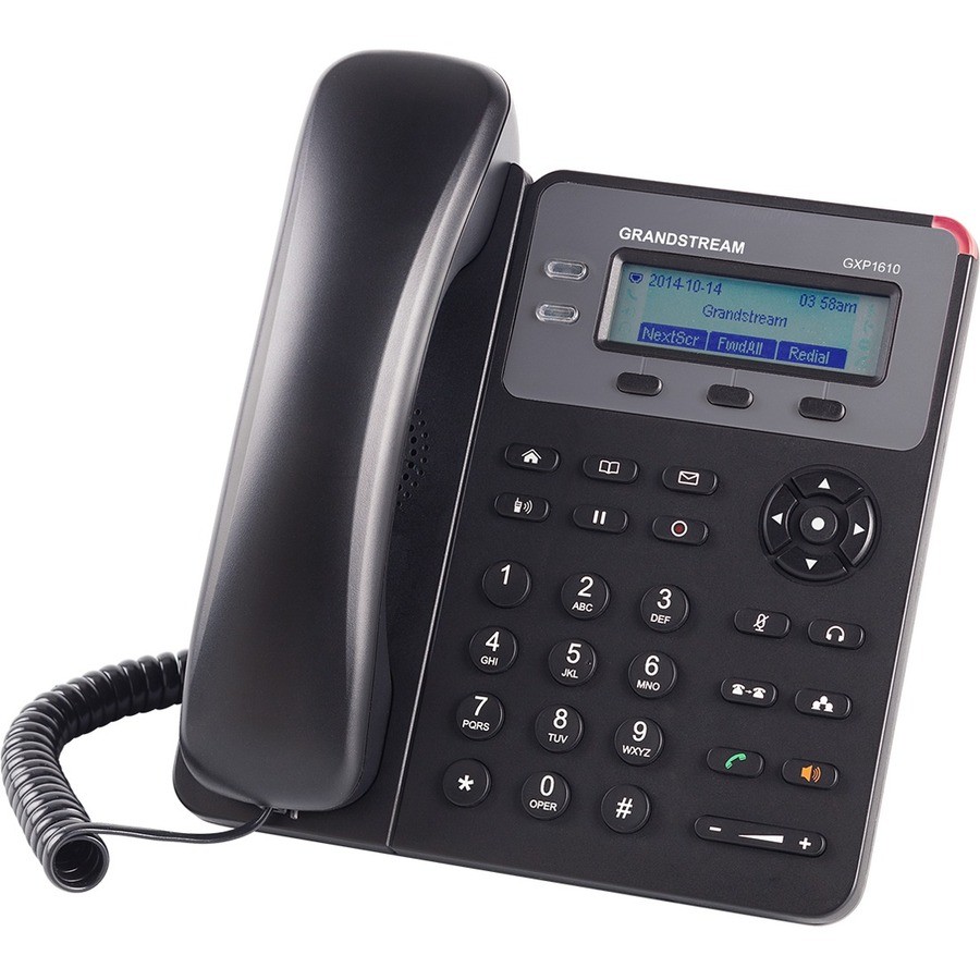 Grandstream GXP1610P 1 Line IP Phone, 1 SIP Account 2 Call Appearances, 3-Way Voice Conferencing, 132x48 2.95’’ LCD screen