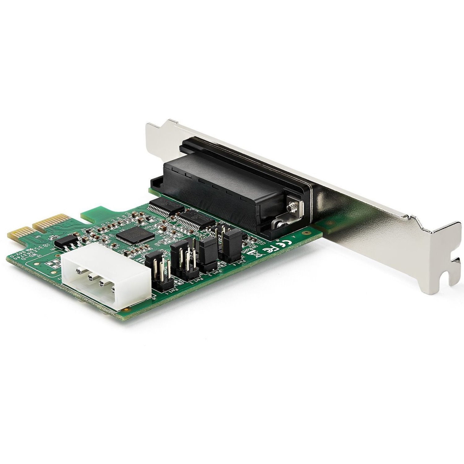 StarTech.com 4-port PCI Express RS232 Serial Adapter Card - PCIe to Serial DB9 RS-232 Controller Card - 16950 UART - Windows/Linux