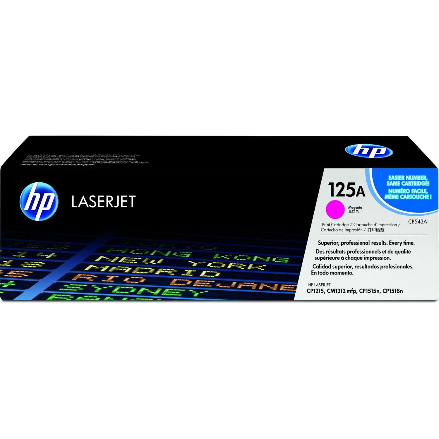 HP 125A (CB543A) Standard Kapazität Laserdruck Tonerkartusche - Magenta - Original - Einzelpackung - 1 Each