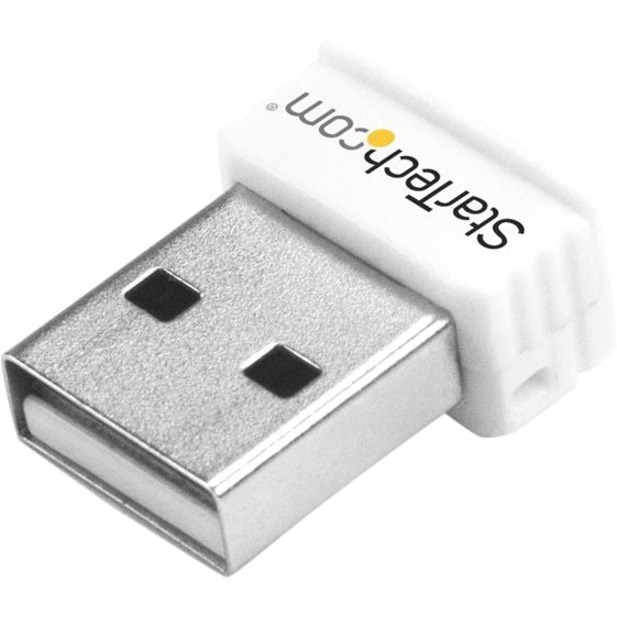 StarTech.com USB 150Mbps Mini Wireless N Network Adapter - 802.11n/g 1T1R USB WiFi Adapter - White