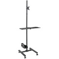 Eaton Tripp Lite Series Mobile Workstation with Monitor Mount - For 17" to 32" Displays, Height Adjustable