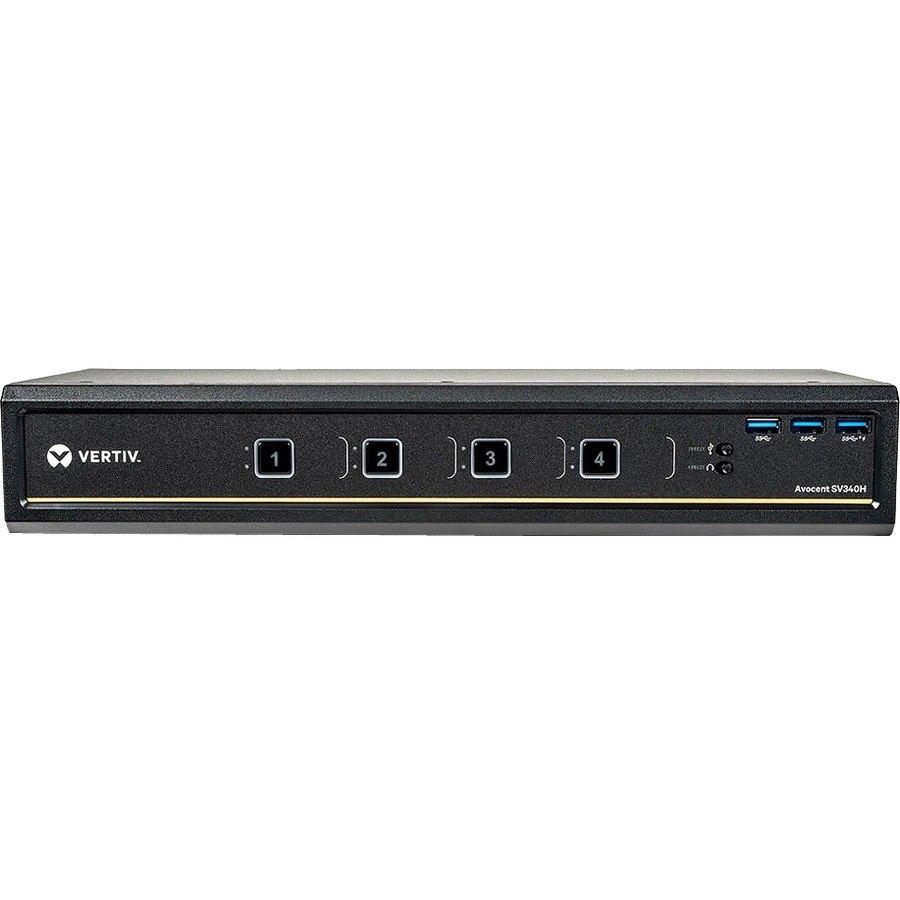 Vertiv Avocent SV340H Desktop KVM Switch | 4 Ports | HDMI | USB | Dual Monitor