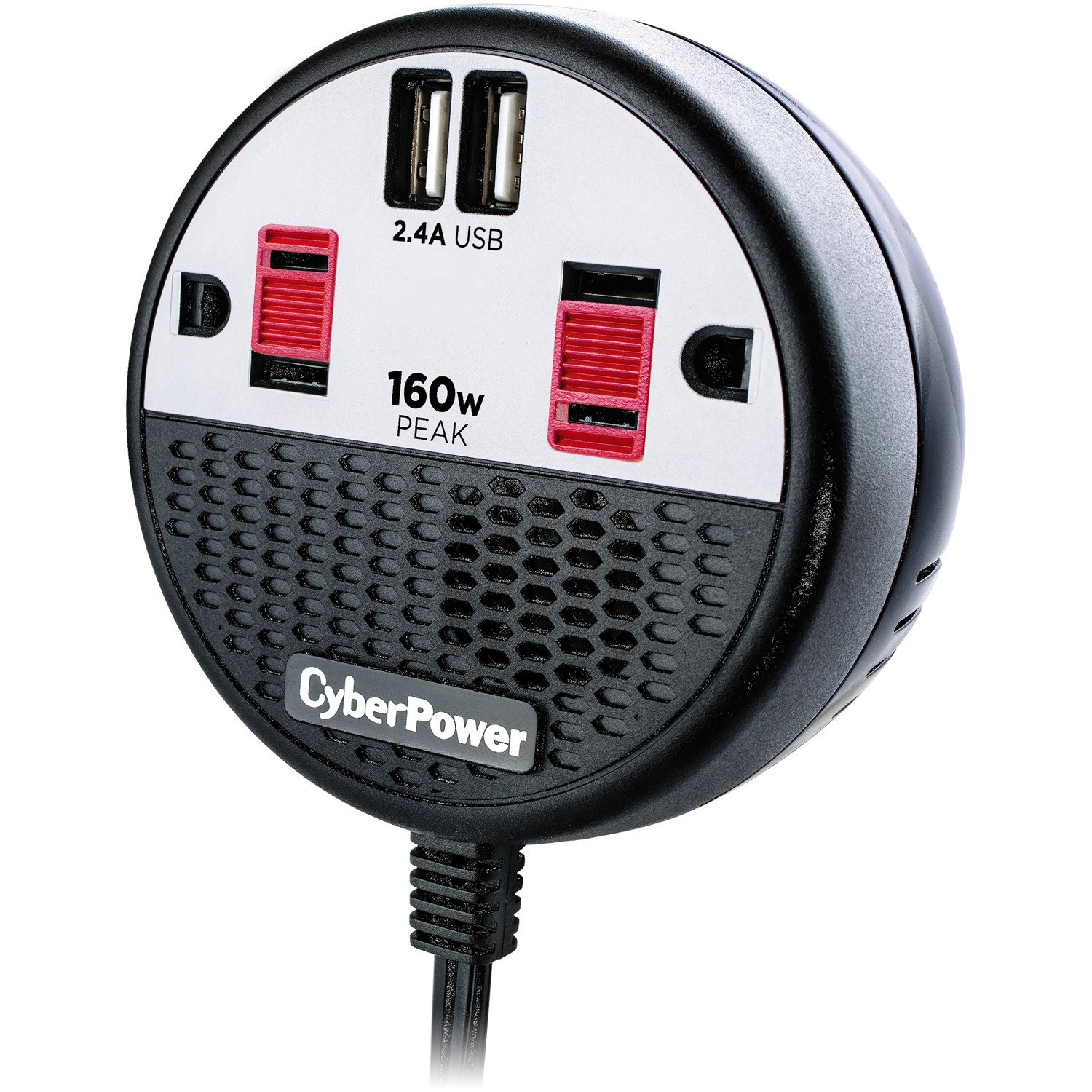 CyberPower CPS160PPB2U 160 W Power Inverter Black