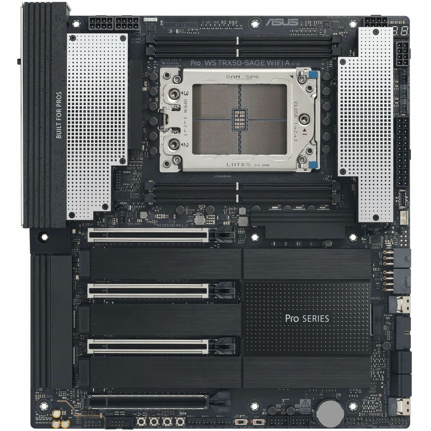 Asus Pro WS TRX50-SAGE WIFI A Workstation Motherboard - AMD TRX50 Chipset - Socket sTR5 - SSI CEB