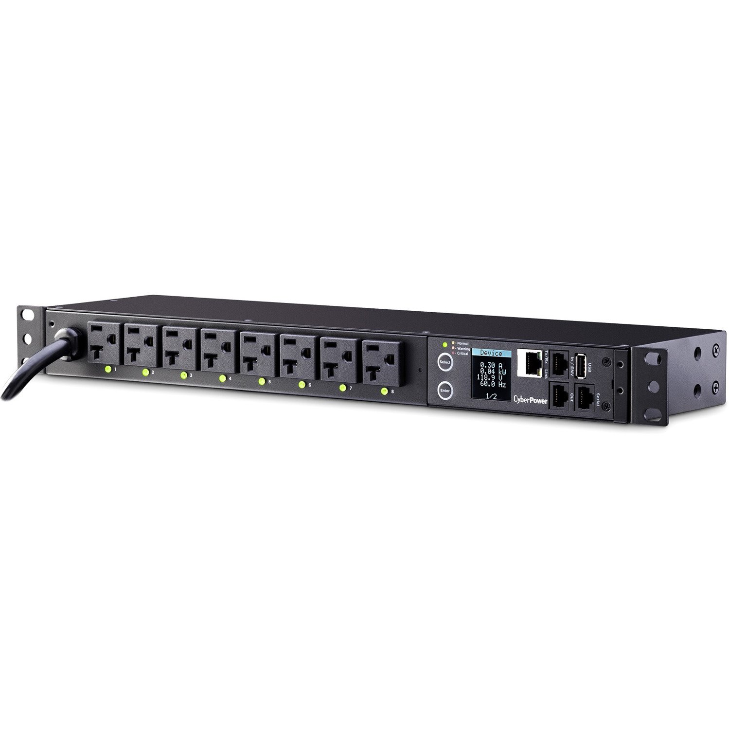 CyberPower PDU41002 Single Phase 100 - 120 VAC 20A Switched PDU