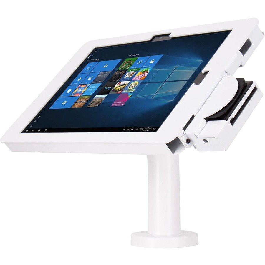 The Joy Factory Elevate II Counter Mount for Tablet PC, Card Reader - White