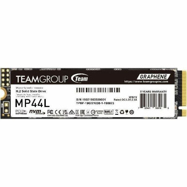 Team MP44L 2280 2TB M.2 Pcie Gen4 X4 With Nvme 1.4