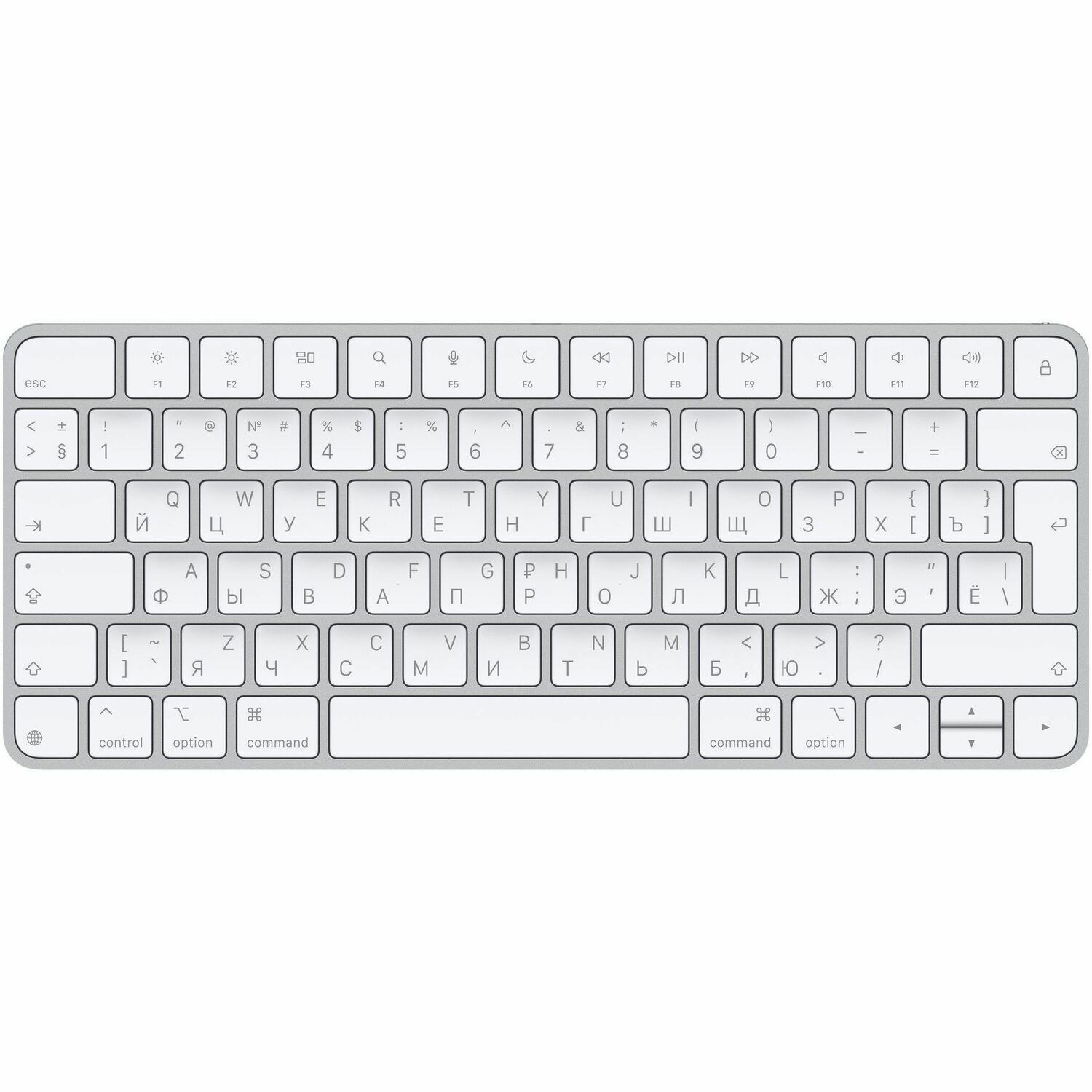 Apple Magic Keyboard - Wired/Wireless Connectivity - USB Type C Interface - Russian - QWERTY Layout