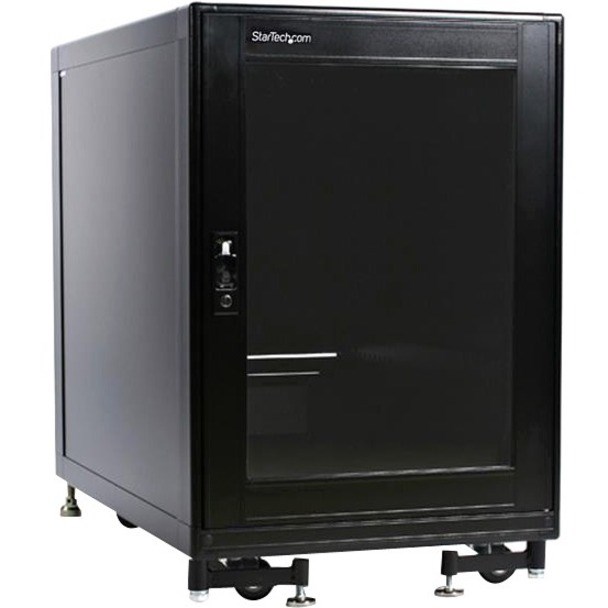 StarTech.com 15U Rack Enclosure Server Cabinet - 27.6 in. Deep - Built-in Fans