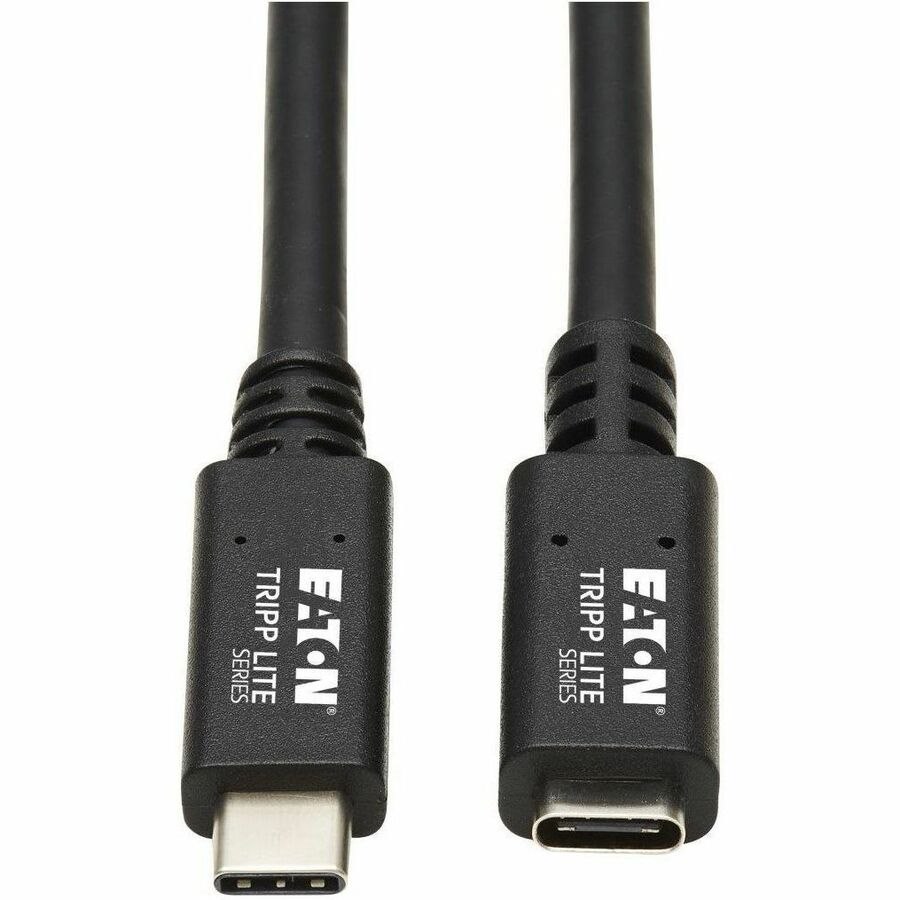 Eaton Tripp Lite Series USB-C Extension Cable (M/F) - USB 3.2 Gen 1 (5 Gbps), Thunderbolt 3 Compatible, Black, 3 ft. (0.91 m)