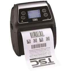 Printronix Auto ID Alpha-4L Mobile Direct Thermal Printer - Monochrome - Portable - Label/Receipt Print - Bluetooth - Wireless LAN - Battery Included