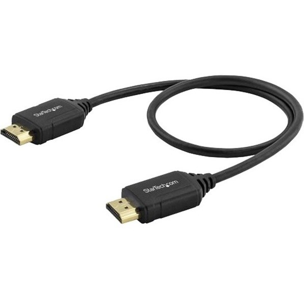 StarTech.com 1.6ft/50cm Premium Certified HDMI 2.0 Cable with Ethernet, High Speed Ultra HD 4K 60Hz HDMI Cable HDR10 UHD HDMI Monitor Cord