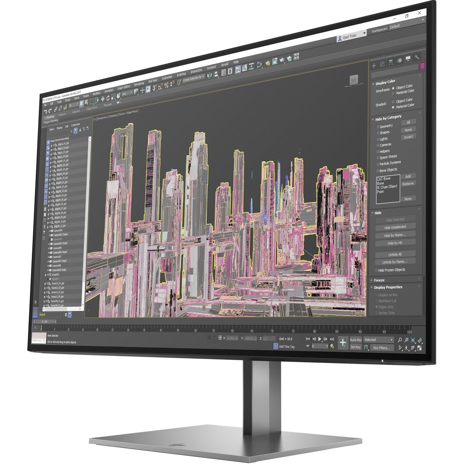 HP Z27u G3 27" Class WQHD LCD Monitor - 16:9