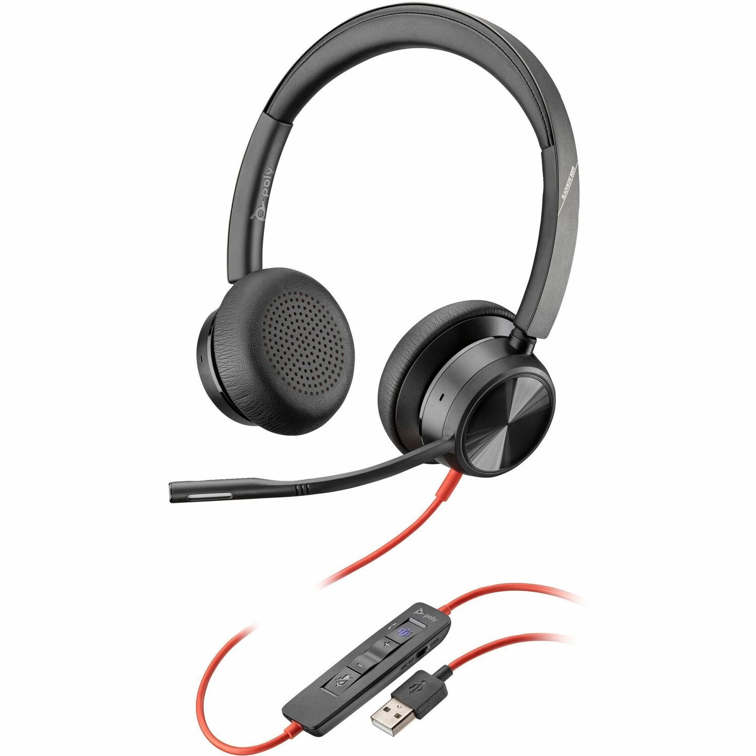 Poly Blackwire 8225-M Microsoft Teams Certified USB-A Headset TAA