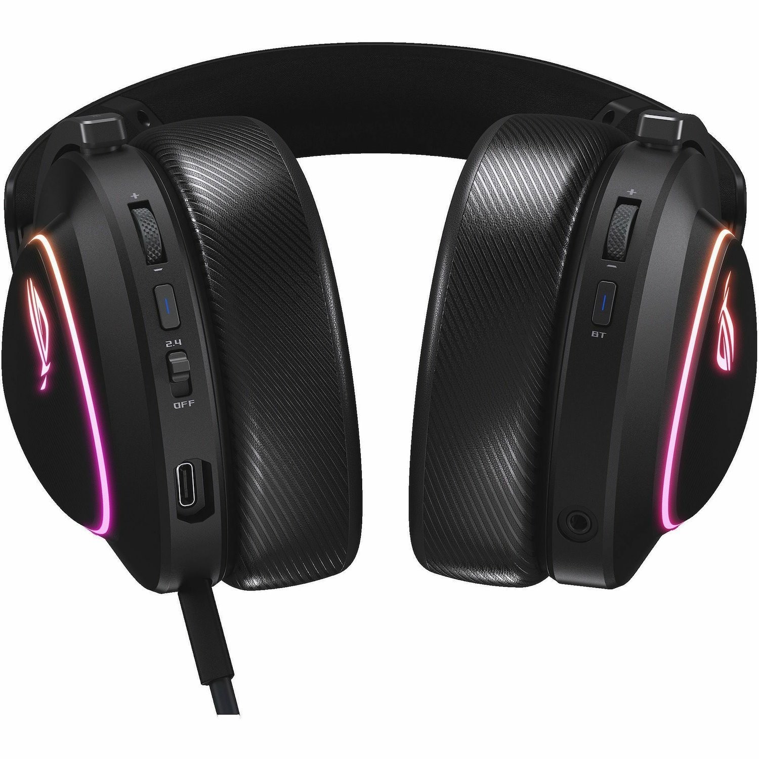 ASUS ROG DELTA II Tri-mode Wireless Gaming Headset, ROG SpeedNova, 50mm Titanium Drivers, Up to 110-hour Battery Life, 318g, BT/2.4G/3.5mm, Aura Sync