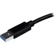 StarTech.com USB 3.0 to Gigabit Ethernet Adapter NIC w/ USB Port - Black