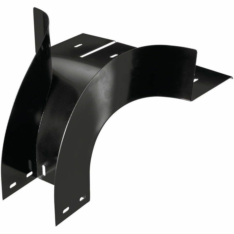 Hubbell Premise Wiring Wire Basket Tray, Overhead Tray, Accessories, Radius Down, For 4" Tray, Black