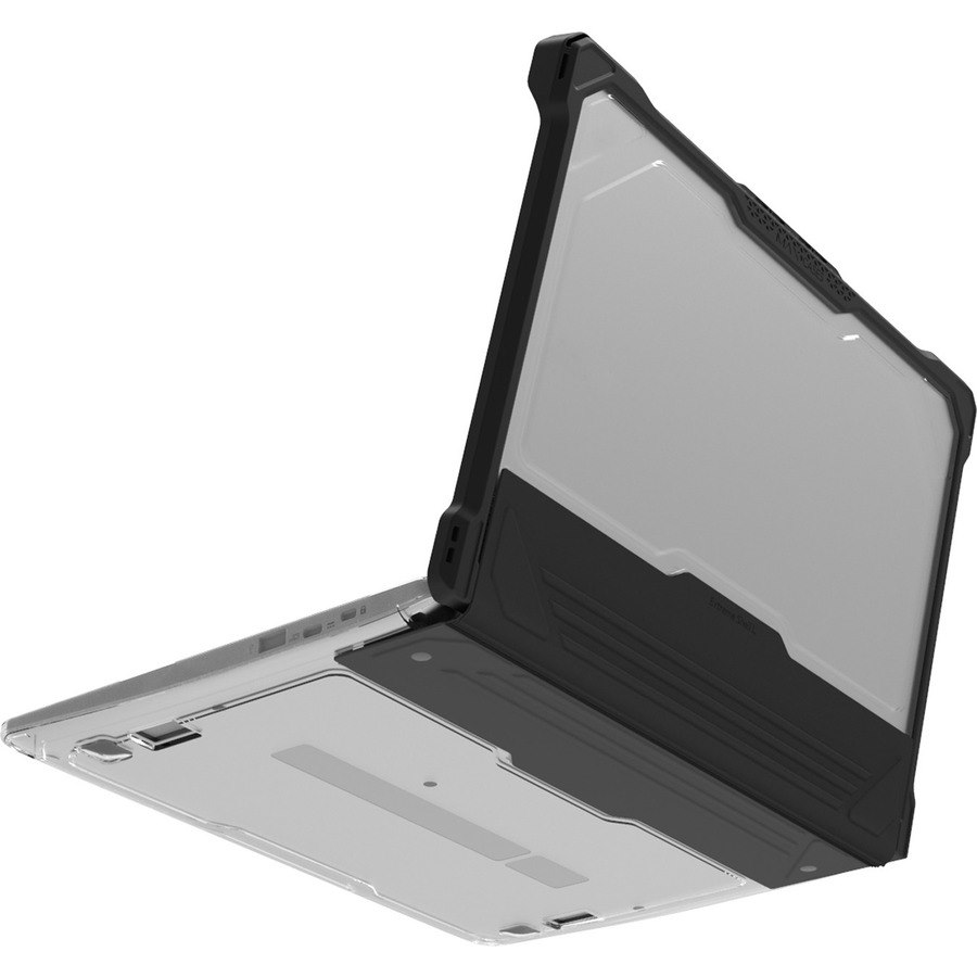 MAXCases Extreme Shell-L Rugged Case for Asus Chromebook - Textured - Clear, Black