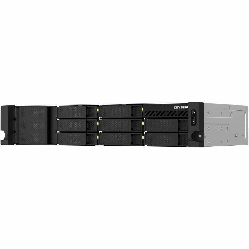 QNAP TS-873AEU-RP-4G 8 x Total Bays SAN/NAS Storage System - 96 TB HDD - 8 x 12TB - 5 GB Flash Memory Capacity - AMD Ryzen V1500B Quad-core (4 Core) 2.20 GHz - 4 GB RAM - DDR4 SDRAM - 2U Rack-mountable