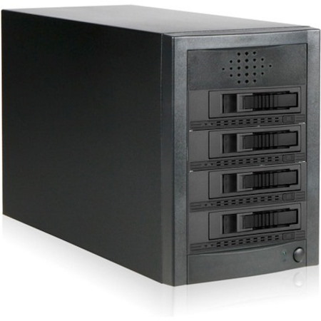 RAIDage JAGE5BT4HDBK-M1 Drive Enclosure 12Gb/s SAS, SATA/600 - Mini-SAS HD Host Interface Tower - Black
