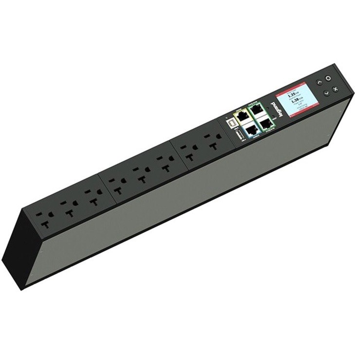 Legrand Rack PDU, Network Metered, 1U, 16A, 208V, (8) C13, L6-20P Cord