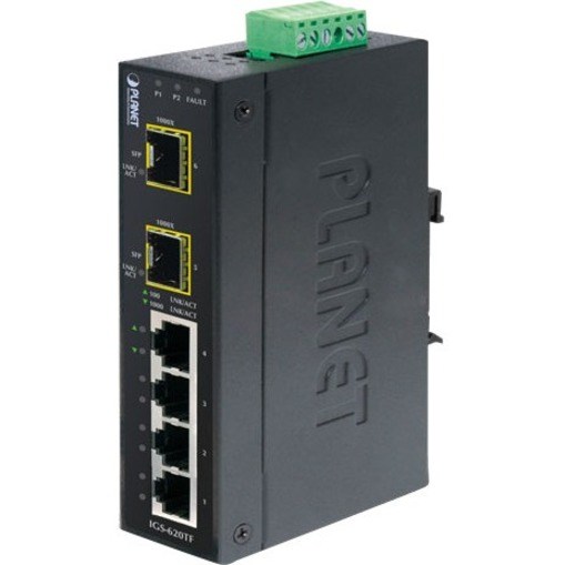 Planet IGS-620TF 4 Ports Ethernet Switch - Gigabit Ethernet - 10/100/1000Base-T, 100Base-FX, 1000Base-SX, 1000Base-BX, 1000Base-LX