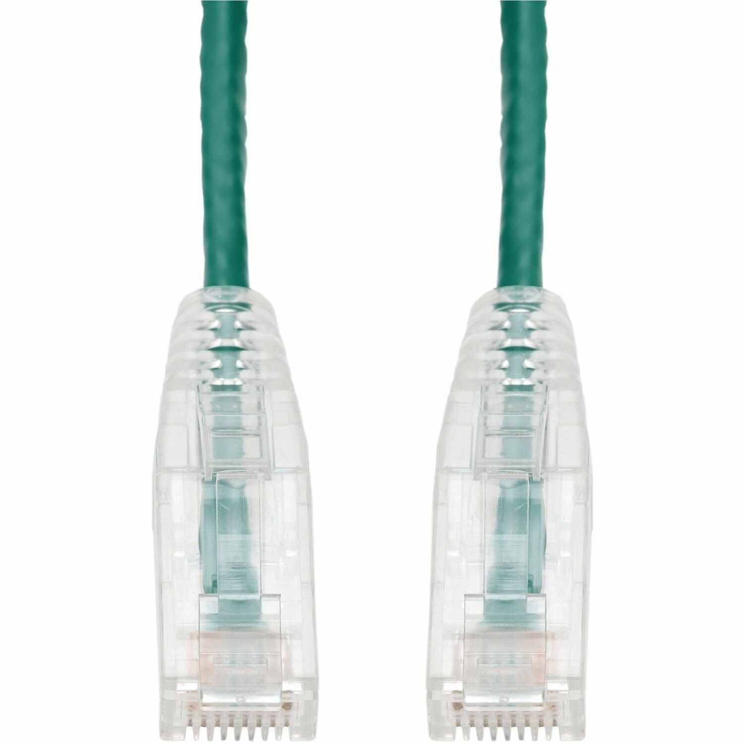AddOn 9ft Green CAT 6 Slim PVC Ethernet Cable Snagless Clear-Claw RJ-45 M/M