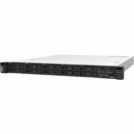 Lenovo ThinkSystem SR250 V2 7D7QA01JAU 1U Rack Server - 1 Xeon E-2378G 2.80 GHz - 16 GB RAM - Serial ATA Controller
