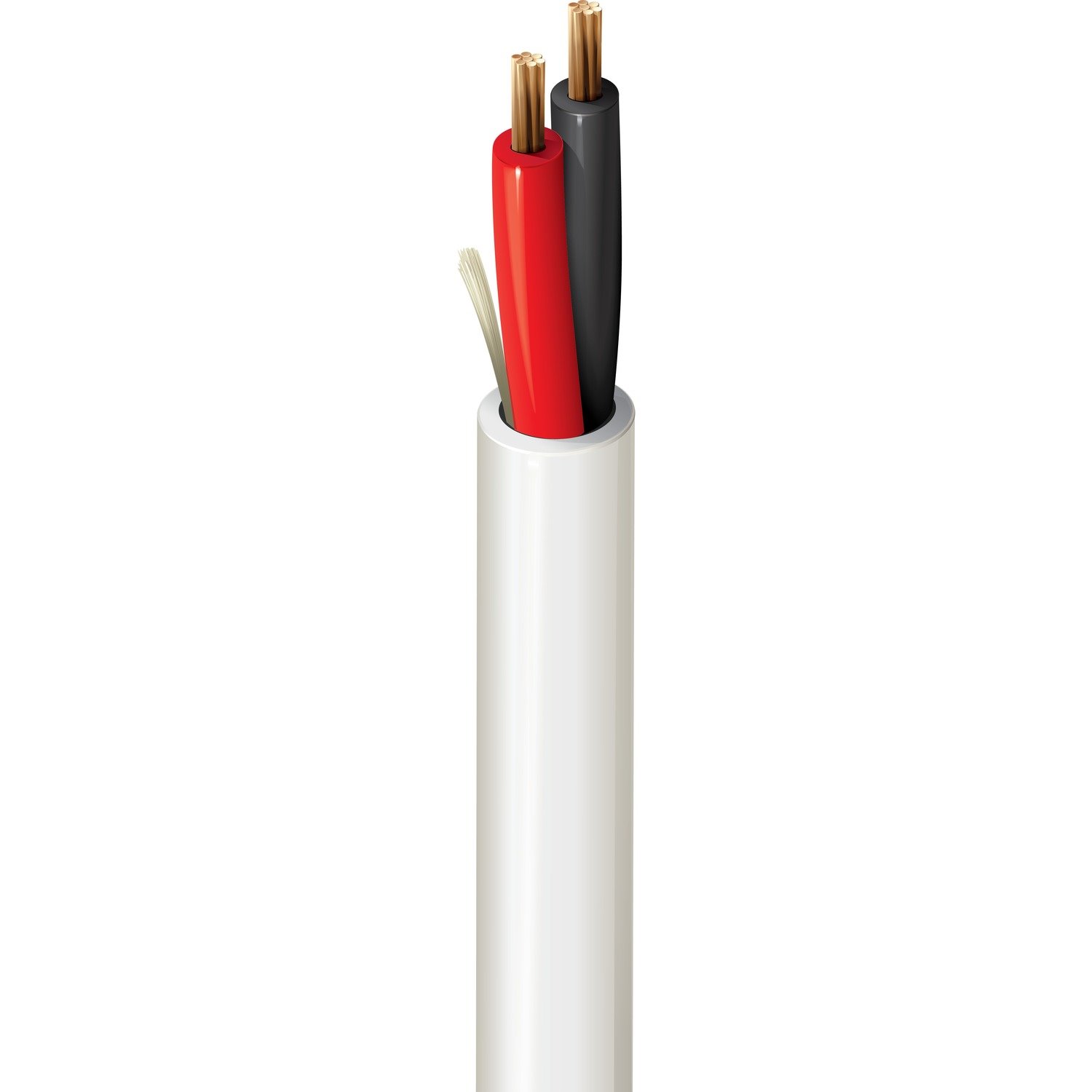 6300UE Speaker Cable - 2 Conductor 18 AWG stranded (7x26) bare copper conductors with Flamarrest® insulation - (Natural)