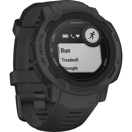 Garmin Instinct 2 Smart Watch - Graphite Body Color - Fiber Reinforced Polymer Case Material - Silicone Band Material