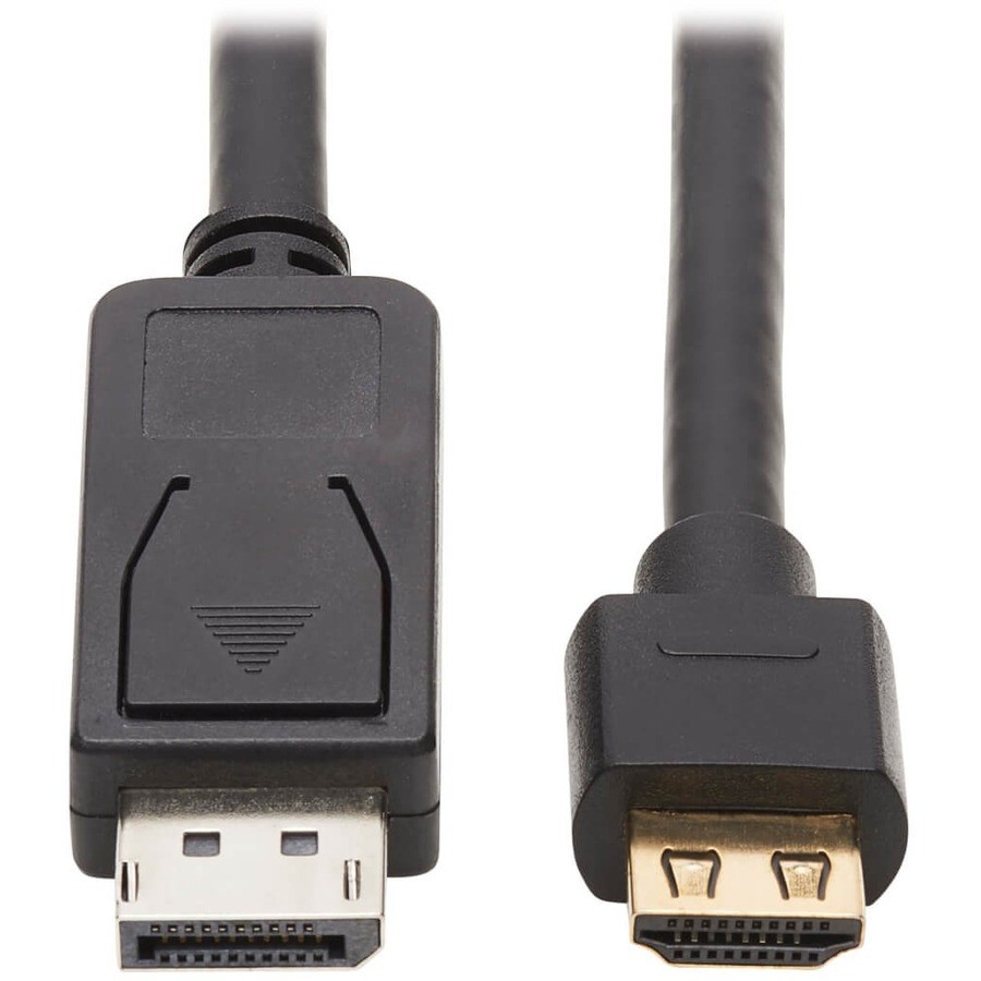 Eaton Tripp Lite Series DisplayPort 1.2 to HDMI Active Adapter Cable (M/M), 4K 60 Hz, HDR, Secure-Grip Plugs, Black, 20 ft. (6.1 m)