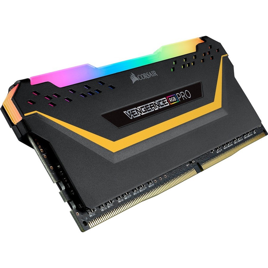 Corsair Vengeance RGB Pro 32GB (2 x 16GB) DDR4 DRAM 3200MHz C16 Memory Kit - Black