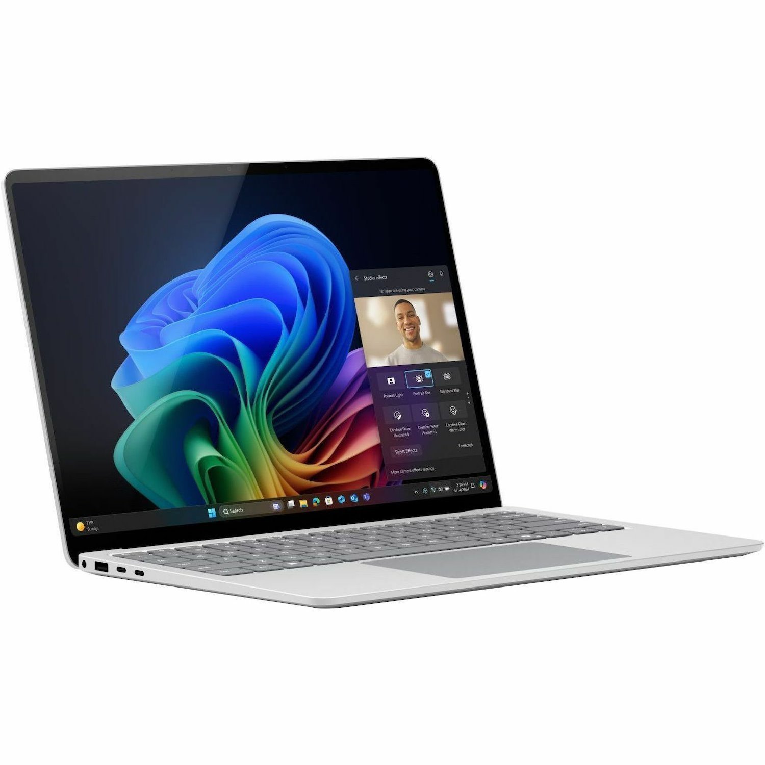 Microsoft Surface Laptop 7 13.8" Touchscreen Copilot+ PC Notebook - Qualcomm Snapdragon X Plus - 16 GB - 256 GB SSD - English Keyboard - Platinum