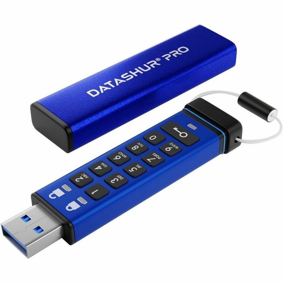 Origin 64 GB USB 3.1 (Gen 1) Type A, USB 3.2 (Gen 1) Type A USB Geheugenstick - Blauw - 256-bit AES-XTS, 256-bit SHA