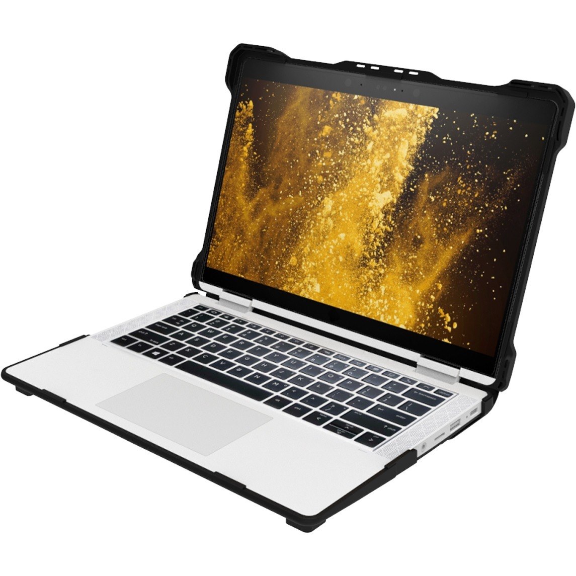 MAXCases Extreme Shell-S Rugged Case for HP Notebook - Textured - Black, Clear