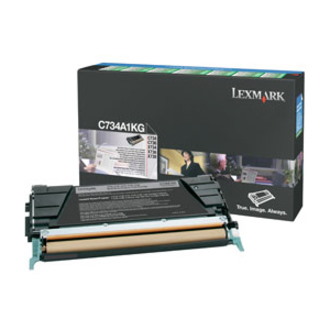 Lexmark C734A1KG Original Laser Toner Cartridge - Black Pack